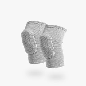 Yoga Dance Knee Pads; Breathable Compression Knee Joint Protector For Outdoor Sports Running Cycling Protective Accessories (Color: GRAY, size: L)