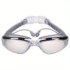 One-piece Earplugs Waterproof And Fog-proof; High-definition Myopia Adult Swimming Glasses; Swimming Goggles And Swimming Supplies.