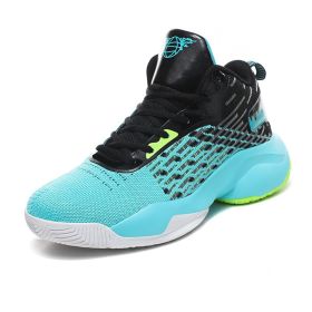 New Men's Basketball Sneakers Student Brand Basketball Shoes Boys Outdoor Designer High Top Sneakers (Color: Moonlight, size: 44)