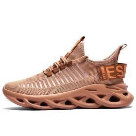 Women and Men Sneakers Breathable Running Shoes Outdoor Sport Fashion Comfortable Casual Couples Gym Mens Shoes Zapatos De Mujer (Color: 101 brown, size: 46)