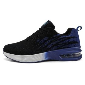 New Arrival Men Running Sneakers for Male Breathable Cushion Walking Sport Shoes Mens Chaussure Homme Sport Trainer Hombre Shoes (Color: black blue, size: 40)