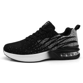 New Arrival Men Running Sneakers for Male Breathable Cushion Walking Sport Shoes Mens Chaussure Homme Sport Trainer Hombre Shoes (Color: black gray, size: 42)