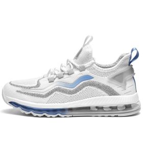 Big Size Men Athletic Running Sport Shoes Breathable Outdoor Walking Jogging Sneakers Air Mesh Summer Male Sport Trainers Hombre (Color: white gray, size: 39)