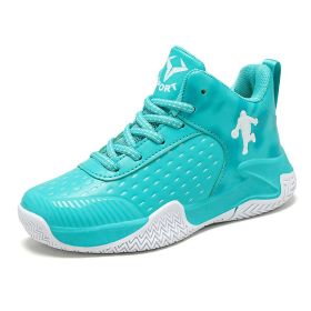 2022 New Spring Kids Sneaker Boys Men Basketball Shoes Outdoor Big Kids Non-slip Sports Shoes Footwear Shoes Basket Sport (Color: Moonlight, size: 38)