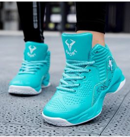 Boys Basketball Shoes New Kids Sneaker Outdoor Big Kids Non-slip Sports Shoes Footwear Shoes Basket Sport Kids Basketball Shoes (Color: Moonlight, size: 36)