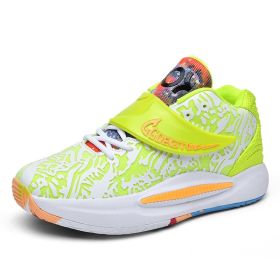 JJtiger  New high quality winter basketball shoes for men and women(36-45 Optional) (Color: Green, size: 41)