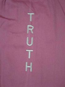 Yoga Bag - OMSutra Slogan Mat Bag (Color: Pink, Slogan: Truth - Drawstring)