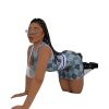 L285239-1 Sexy High Quality Cheap Two Piece Casual Sports Sleeveless Skirt Set
