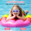 Kids Swim Goggles With Ear Plugs UV Protection Anti-Fog Leak Proof Wide View Pool Swimming Goggles For Youth Boys Girls Aged 3-16 Years Old Summer Bea