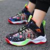 High Top boys Basketball Shoes Breathable Non-Slip Wearable Sneakers boys Gym Training Athletic Basket Shoes kids Unisex Shoes