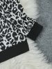 L-4XL Plus Size Long Sleeve T-shirt Top Women 2022 Blouse Modern Fashion Casual Leopard Print Round Neck Loose Streetwear Autumn