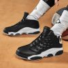 JJ tiger Big size men's basketball shoes Rubber soles ring men's shoes (35-47 Optional)