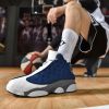 JJ tiger Big size men's basketball shoes Rubber soles ring men's shoes (35-47 Optional)